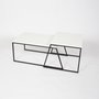 Hanah Home Juego de Mesa de Centro Blanco y Negro